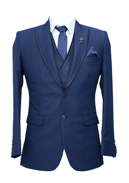 Men’s Nile Blue Tailored Suit – Elegant Formalwear for Weddings & Business
