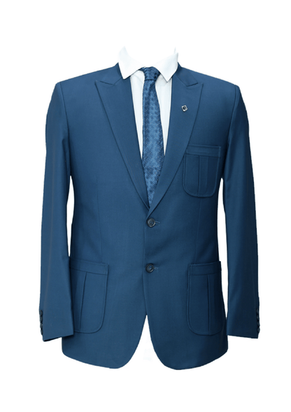 Men’s Pickled Bluewood Tailored Suit – Sky-Blue Elegance Redefined