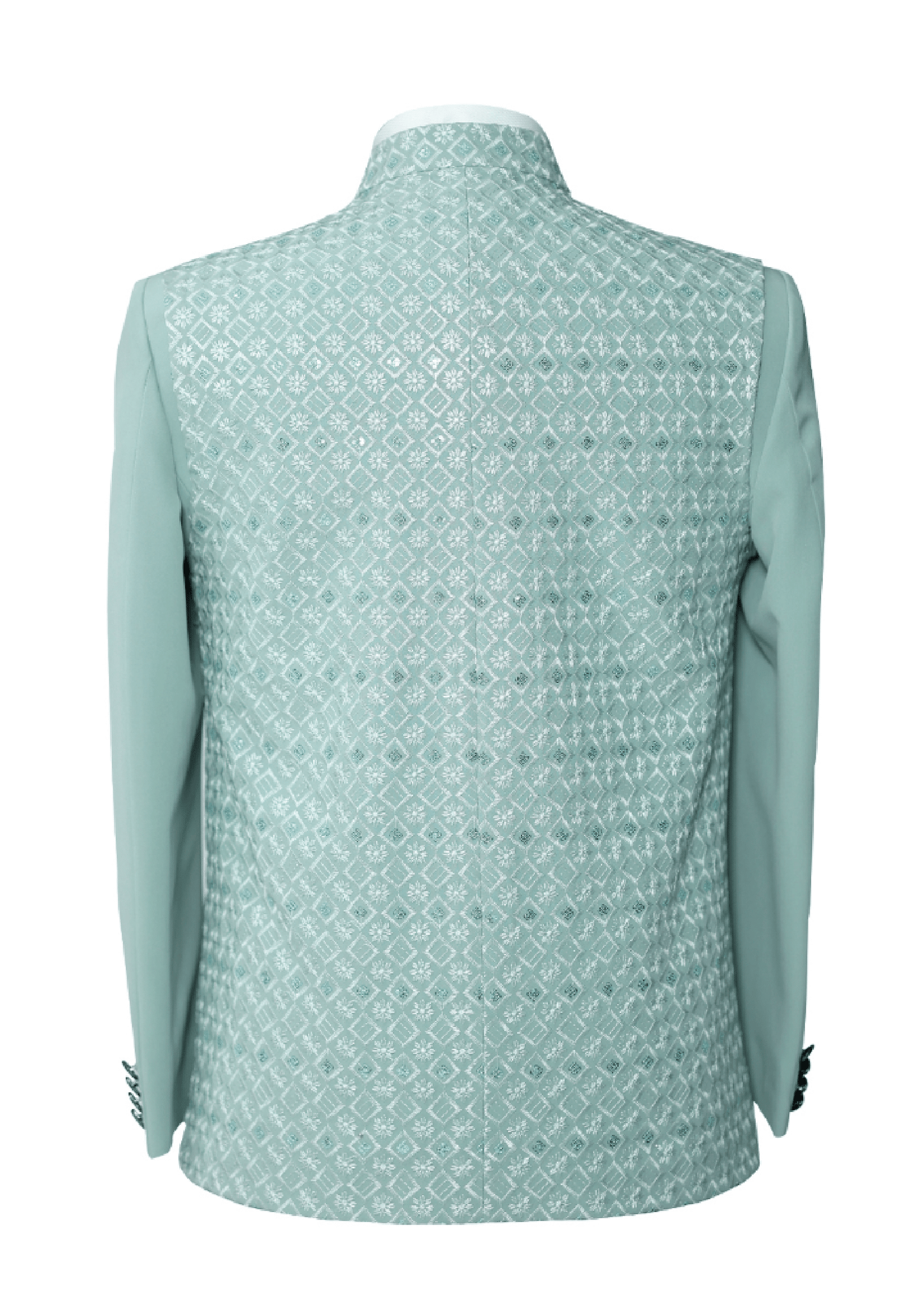 Summer Green Men's Sherwani - Elegant and Refreshing Attire for Special Occasions