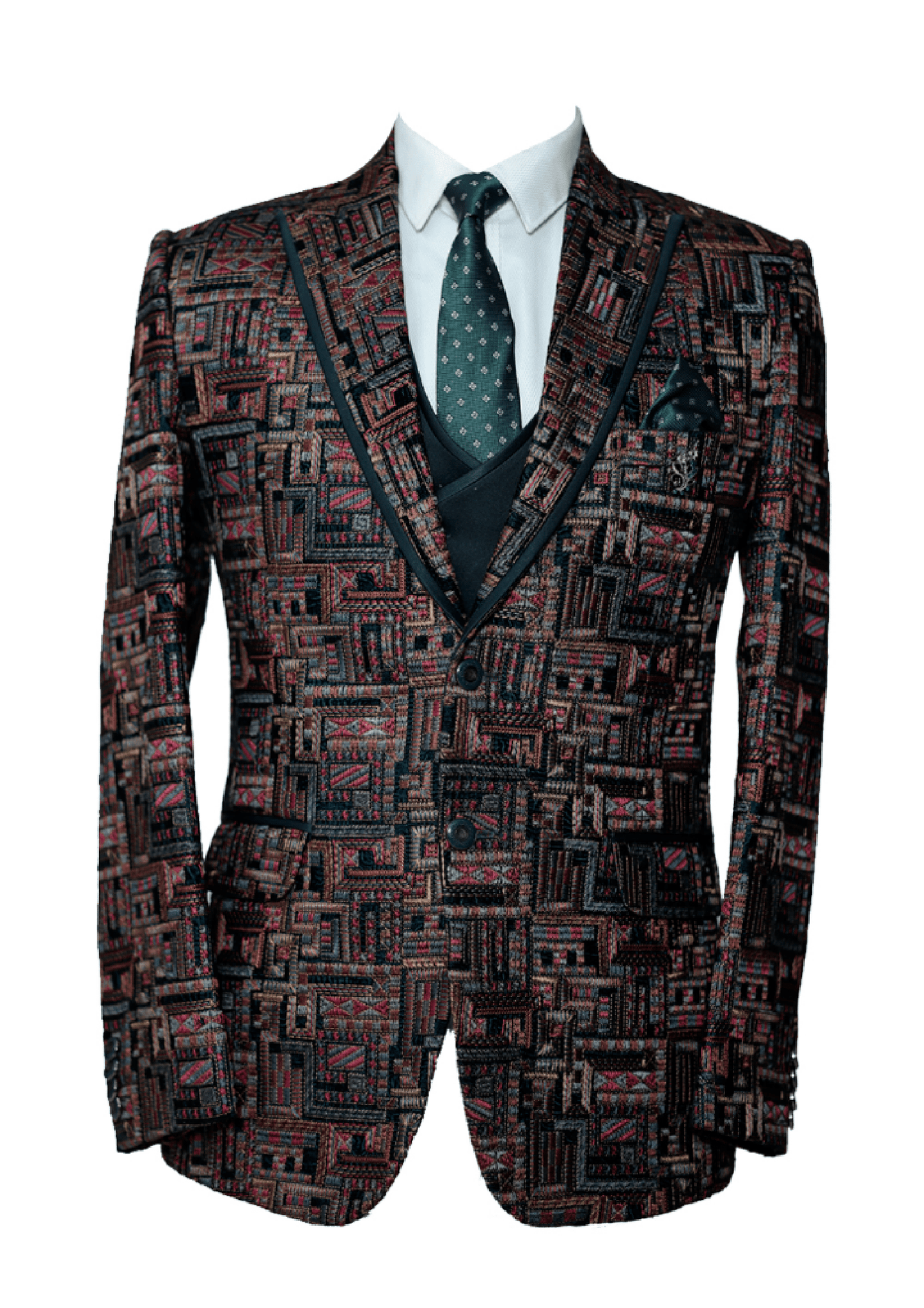 Summer Pinkish Red Men's Suit - Bold and Stylish Attire for Every Occasion