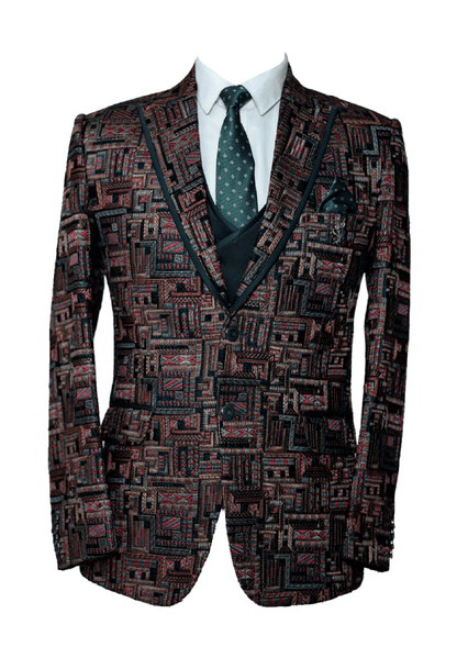 Men’s Summer Pinkish-Red Suit – Bold Formalwear for Weddings & Events
