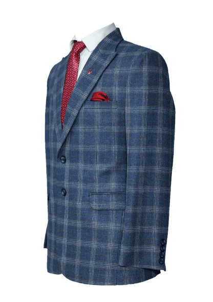 Dark Grey-Blue Men’s Blazer – Modern Wedding & Business Suit Jacket