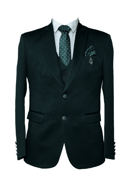 Men’s Racing Green Tailored Suit – Elegant Formalwear