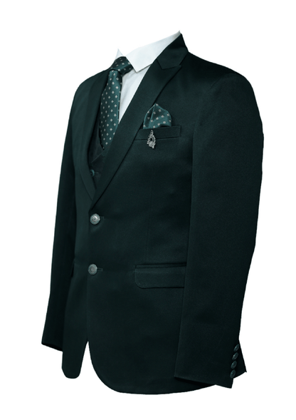 Men’s Racing Green Tailored Suit – Elegant Formalwear