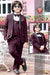 Elegant Wine Maroon 5-Piece Tuxedo Set – Perfect for Your Little Gentleman