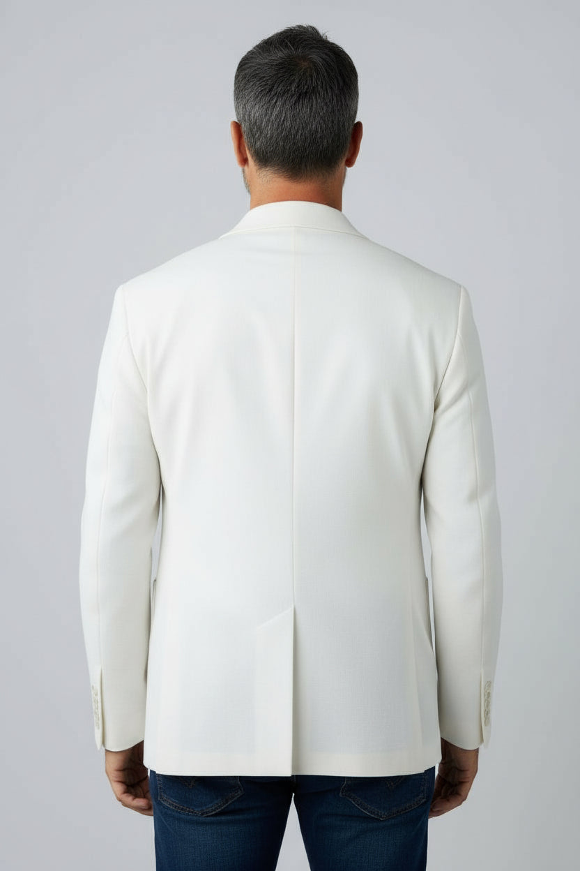 retail blazer off white