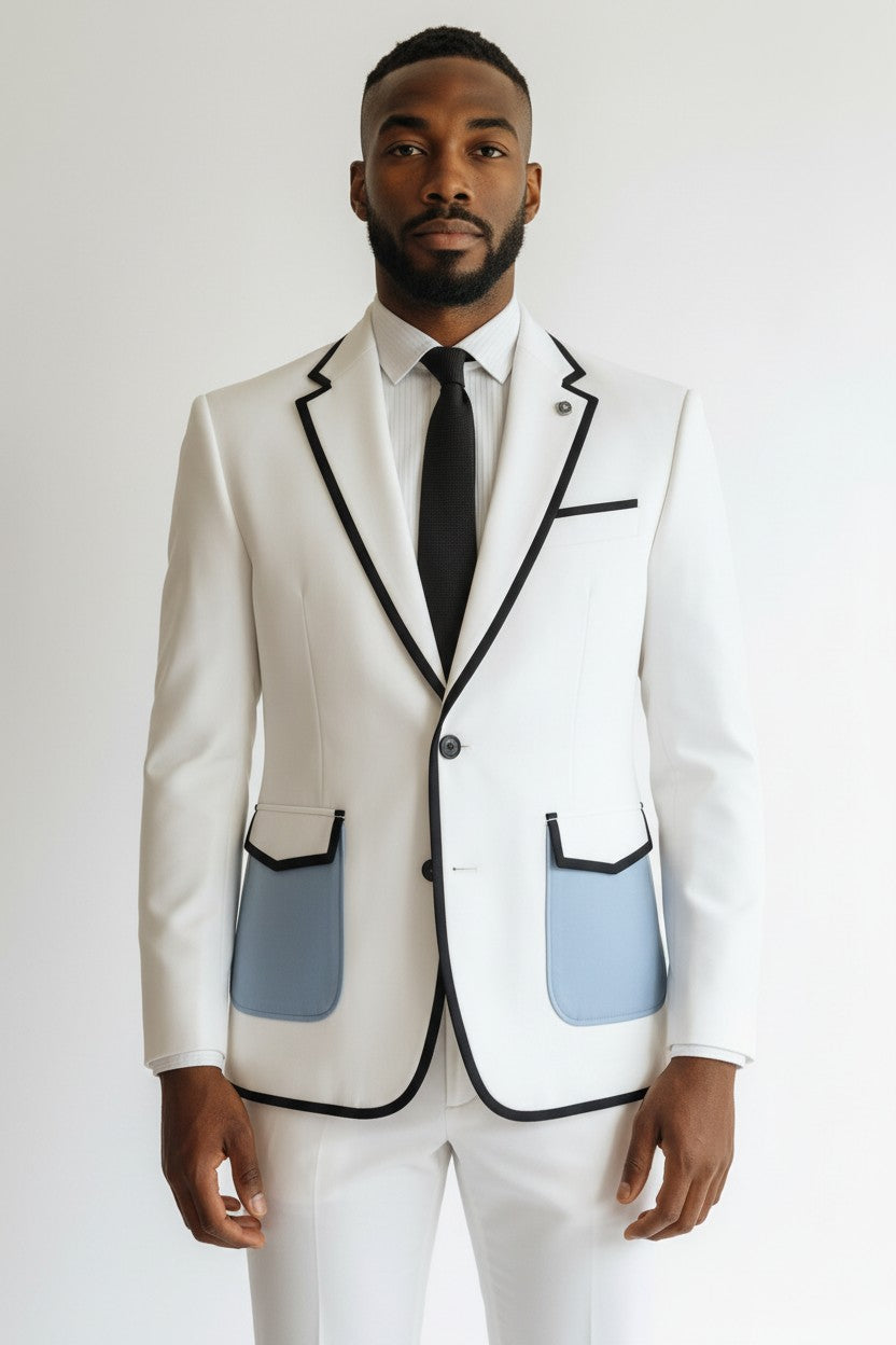 Costume bleu pour homme Tealish - Une tenue audacieuse et élégante pour chaque occasion