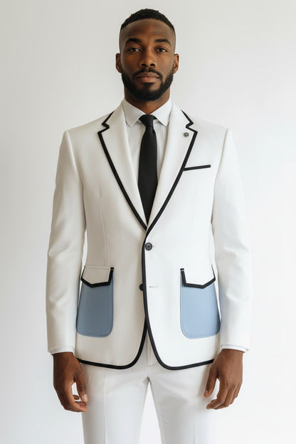 Costume bleu pour homme Tealish - Une tenue audacieuse et élégante pour chaque occasion