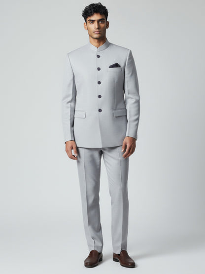 Light Grey Jodhpuri Suit – Modern Classic Formal Wear