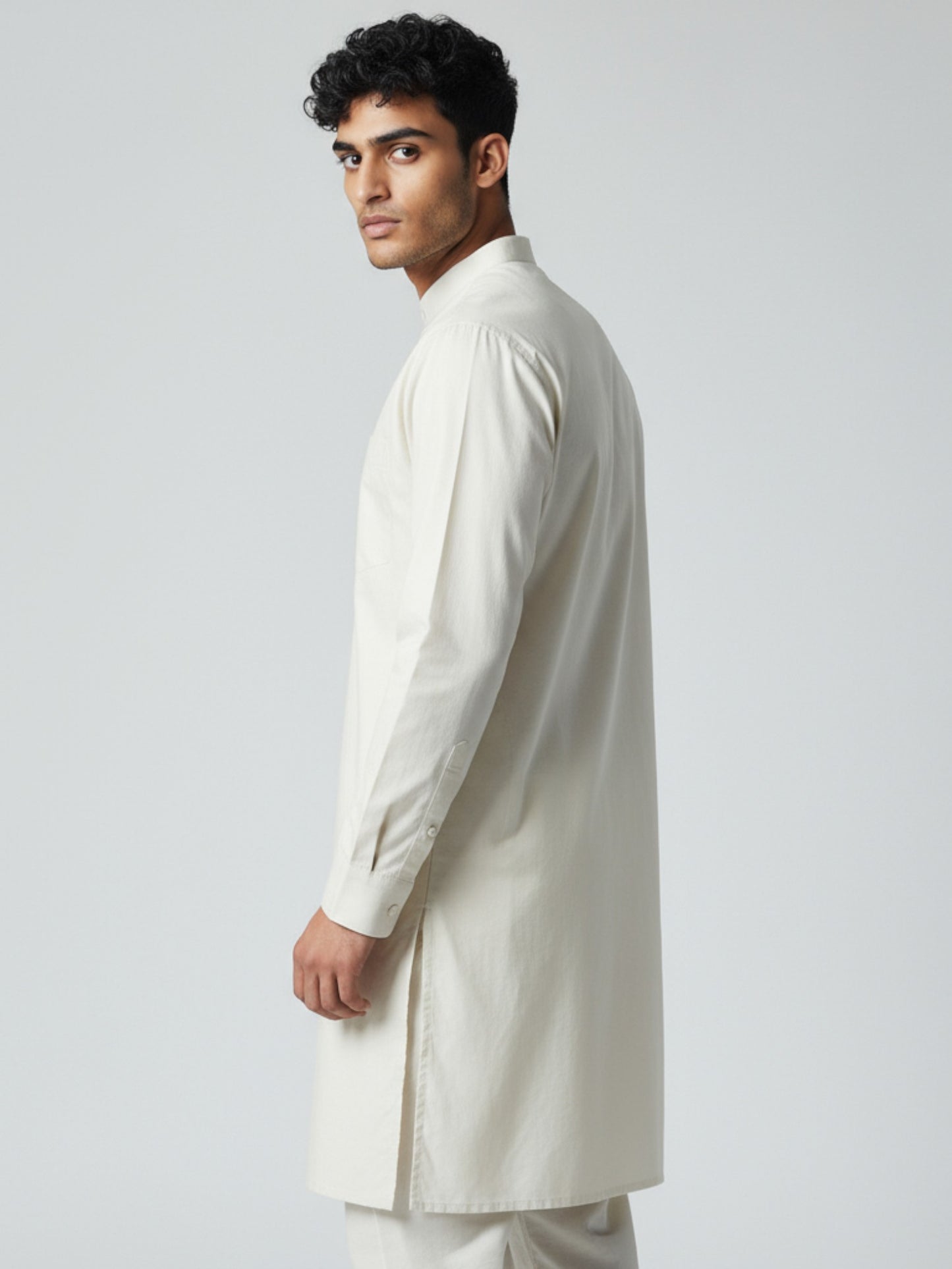 White Kurta Pajama for Men – Classic Solid Cotton Traditional Set