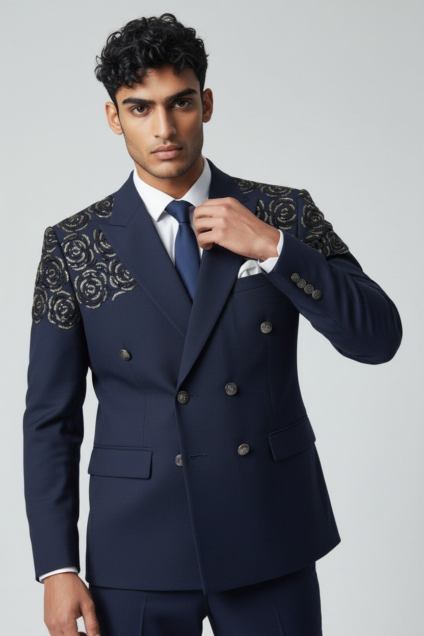 Costume bleu pour homme Tealish - Une tenue audacieuse et élégante pour chaque occasion