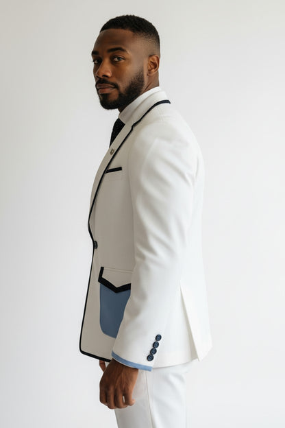 Costume bleu pour homme Tealish - Une tenue audacieuse et élégante pour chaque occasion