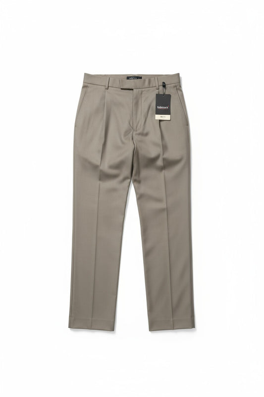 Men’s Taupe Slim-Fit Dress Pants – Elegant Formal Trousers
